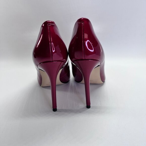 Nine West Faras Slip-On Stiletto Pumps Size 7.5M Red Patent Faux Leather - Picture 5 of 16